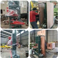 Vertical band saw machine for cutting multi-layer radiator