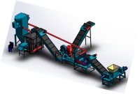car Radiator Recycle Machine Auto AC cooling radiator shredder recycling line, water tank shredding production line