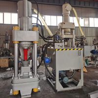 Vertical brass iron aluminum powder scrap press machine
