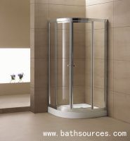 Shower room enclosure or cubicle with arcyl base