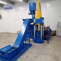 Vertical Recycle Scrap Metal Shavings Briquetting Press Machine
