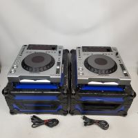 Pair of Pioneer CDJ-850 DJ Digital Media Player with Marathon Pro Case Silver