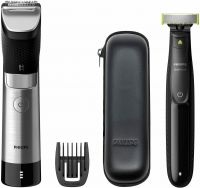 New Philips Series 9000 Prestige Set Clipper Of Beard Oneblade And Case
