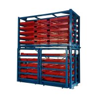 Roll out Sheet metal Storage Rack Combination Tpye suited for Forklift and Crane Operated