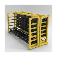 Sheet Metal Storage System for Storage six meters Long Plate Metal Roll Out Drawer Rack
