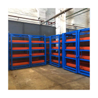 Sheet Metal Display Racking Customized Heavy Duty Roll Out Sheet Metal Racking System Compact Storage