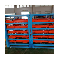 Solutiond to store large pieces of sheet metal Roll Out Sheet Metal Racks