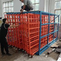 Customized Steel Plate Storage Solution Roll out Vertical Sheets Storage Rack