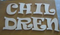 Sell carved wooden letters