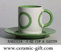 Sell ceramic coffee cup & saucer