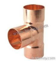 Sell refrigeration copper tee, copper pipe tee, ACR tee
