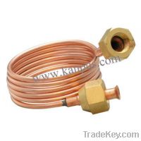 Copper Capillary tube with nuts (copper fitting, copper capillary)