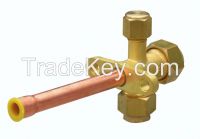 A/C split valve (brass valve, copper valve)
