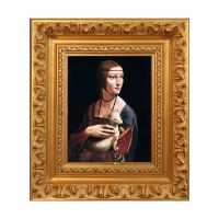 European vintage solid wood carved oil painting frame