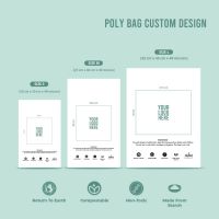 Bio Polymailer Custom Logo Polybag Cassava Multicolor Biodegradable
