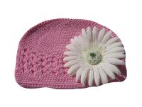 Light Pink Crochet Beanie Kufi Caps