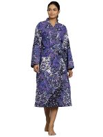 Women's Pure Cotton Printed Bath Robe, Nightdress, Sleep Robe, Gown, Kimono, Maxi, Maternity Gown, Bikini Cover Up