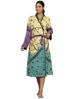 Women's Pure Cotton Printed Bath Robe, Nightdress, Sleep Robe, Gown, Kimono, Maxi, Maternity Gown, Bikini Cover Up