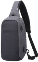 Men's Ployester Black Chest Bag Waterproof Shoulder Bags Casual Backpack Leisure Backpack for Phone Accessorize Houlder Chest Bags for Wholesale