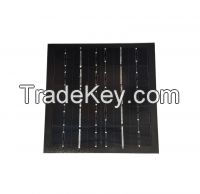 Mono solar panel, 1.5W, 5.0V, monocrystalline cell, 2.0 glass
