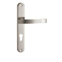 Aluminum Alloy Door Handle on Iron Plate