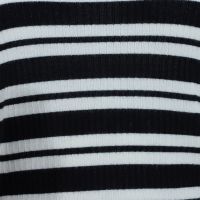 Factory direct sales Fine Knit 14G Rib Striped 100% Sheep Wool Knit Top Long Sleeve Basic Sweater Pullover