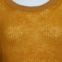 Wholesale Ladies Mohair Knit Mesh Jumper Sweater Women&amp;#039;S Loose Crew Neck Long Sleeve Hollow Out Knitted Pullover Sweater