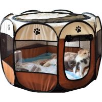 Wholesale Octagonal Oxford Portable Large Outdoor Cage Camping Waterproof Playpen Dog Tents Pet, Pet Teepee Tent