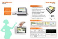 Medical Color Display Portable Use Maternal Fetal Monitor Ctg Machine