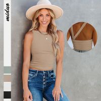 Fashion women's clothing summer sexy open back outer wear tank top autumn and winter bottom wear small shirt
