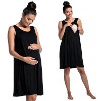 New Solid color Maternity breastfeed Sundress home Pajamas