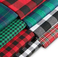 sell polyester plaid fabric 58/60
