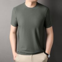 Wholesale Men's casual stripe short - sleeved spot T-shirt