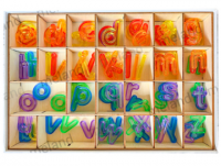 alphabet letters with tray