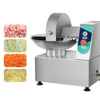 Commercial kitchen electric fresh mince sausage garlic meat bowl cutter chopper machine