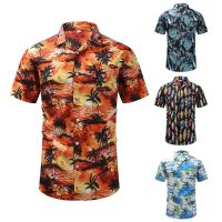 Digital Printed Short Sleeve Shirts for Men
