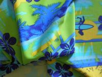 Nylon Spandex Flower Printed Swimwear Fabric