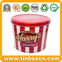 Sell Offer Empty 2 Gallon Metal Popcorn Tin with Lid for Christams Holiday