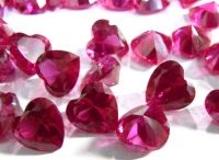 Hot Sale Product 3A Heart Cut Lab Ruby Loose Gemstone Synthetic Stone For Jewelry