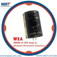 WEET WEA CD293 2000H at 85C Snap in Aluminum Electrolytic Capacitors For Speaker Network