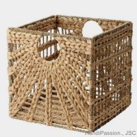 Water Hyacinth Seagrass woven laundry basket storage basket