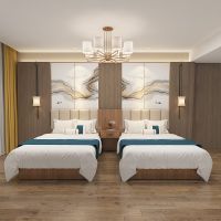 Modern Hotel Furniture Guest Room Suite Luxury King Size Hotel Beds 5 Star Hotel Bedroom Sets