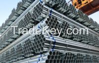 Q235 ERW scaffolding steel pipes with hot galvanizing