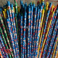 Wooden broom stick flower pvc coated