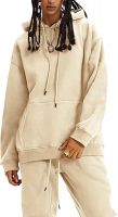 Womens Sweatsuit 2 Piece Outfits Fleece Oversized Pullover Hoodie Sweatshirt Jogger