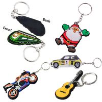 Custom promotional soft pvc rubber keychains