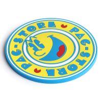 Custom personalized soft PVC cup mat rubber coaster for souvenir gift