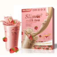 Slimming beverage solid drinks Meal replacement nutrition strawberry shake powder weight loss diet Detox fat burner slim Milk tea