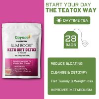 Private brand Slim Boost Keto Detox Diet Tea Organic herbal Skinny Belly Fat Burner Slimming tea morning and evening