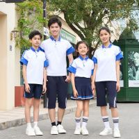2023 new school uniform children summer polo shirt